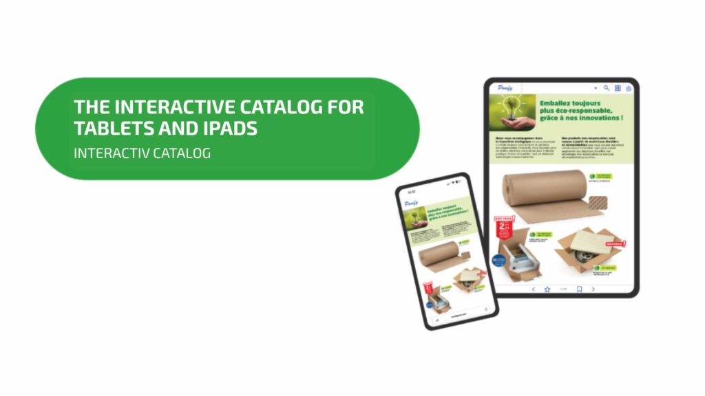 An advanced interactive catalog with Interactiv' Doc on a tablet and a smartphone