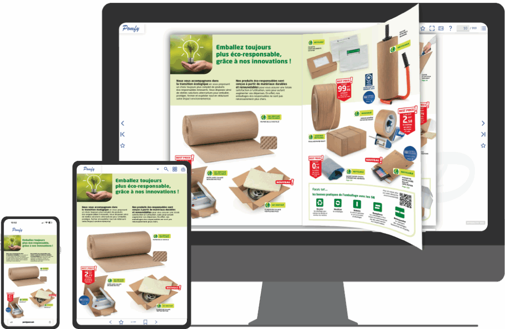 Diffusez votre feuilleteur interactif sur iPhone, Android et tablette avec l'application Interactiv' Apps