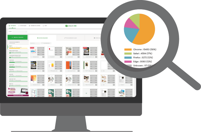 Zoom sur le back-office Interactiv' Doc pour gérer vos catalogues interactifs