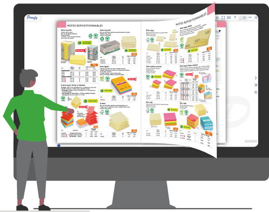 Interactiv' Doc offre un test gratuit et sans engagement du catalogue interactif et de ses nombreuses fonctionnalités (zoom, recherche, panier produits, vidéos, liens cliquables...)