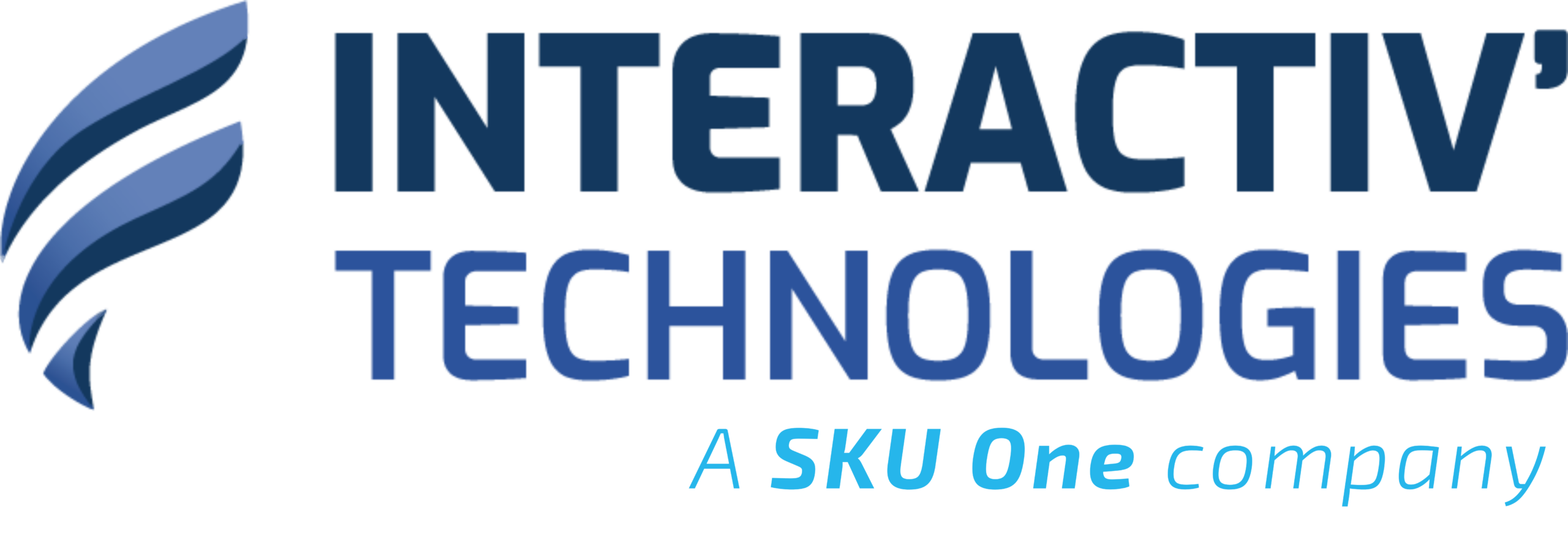 Logo Interactiv' Technologies, éditeur et intégrateur français de logiciels spécialisé dans la gestion de données et la publication produits, et son groupe SKU One, référent européen des solutions retail et marque.
